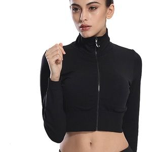 sport jacket crop top